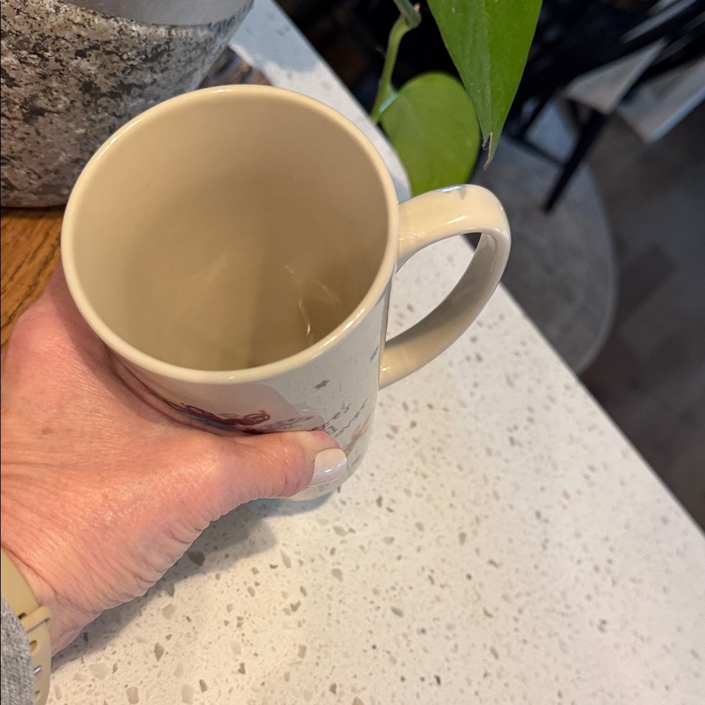 NATURAL LIFE Mug with Purple and Cream Design - Picture 2 of 4
